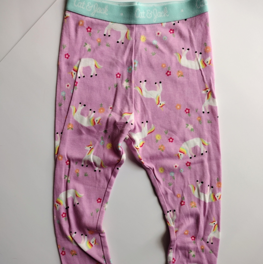 New Cat & Jack 18M Unicorn Pajamas Set - Picture 4 of 4